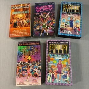 Richard Simmons VHS Lot Sweatin To The Oldies 1 3 4 Broadway Workout